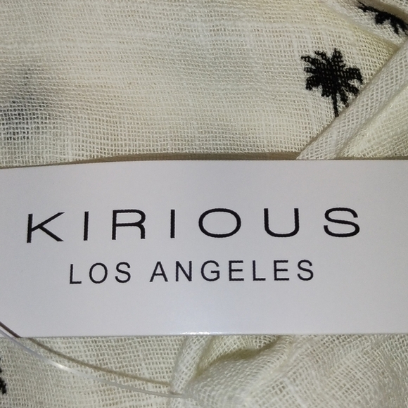 Kirious Los Angeles 100% cotton cropped cream blouse Size: S - Picture 3 of 5
